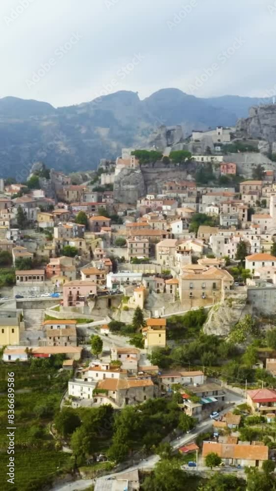 Aerial view of beautiful Italy islands landscape