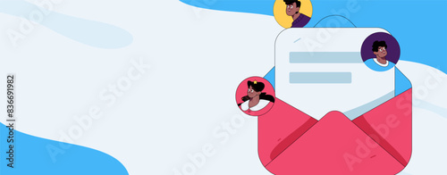 Personnel doing job interview flat vector concept operation hand drawn illustration
