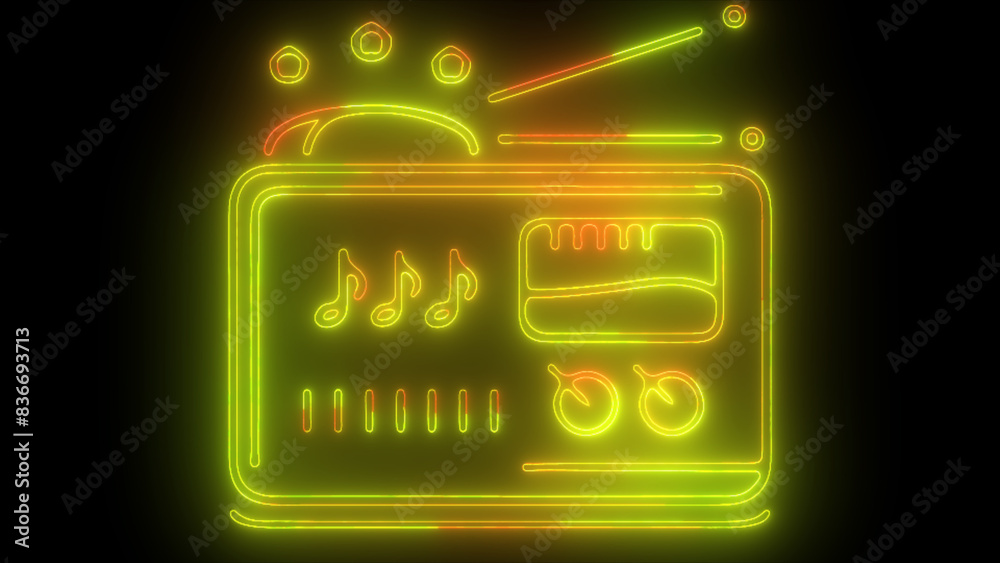 Internet Music Play List neon light sign vector. Glowing bright icon Internet Music Play List sign. transparent symbol illustration Internet Music Play List neon light sign vector. Glowing bright icon Internet Music Play List sign. transparent symbol illustration