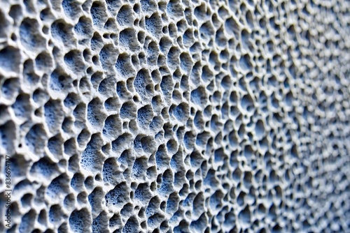 Close-Up View of a Textured Wall With Pores, Standard Scale. Generative AI photo