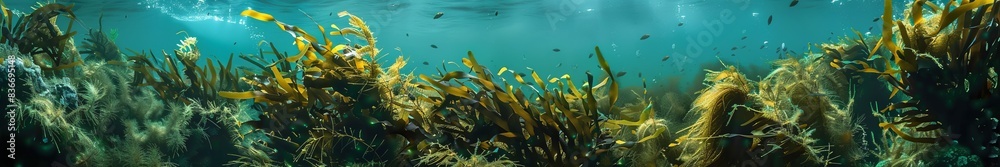 Naklejka premium algae in the sea.