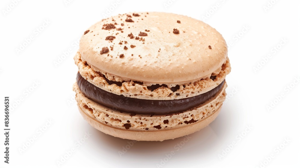 macaroon cookie isolated on white background. dessert concept macaroon cookie isolated on white background. dessert concept