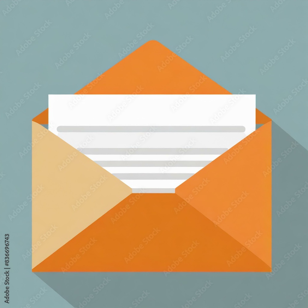 Illustration of an Envelope - Pictogram of Flat Design Envelope - Closed or Opening of Envelope - Application Pictogram or Logo for Smart Devices Illustration of an Envelope - Pictogram of Flat Design Envelope - Closed or Opening of Envelope - Application Pictogram or Logo for Smart Devices