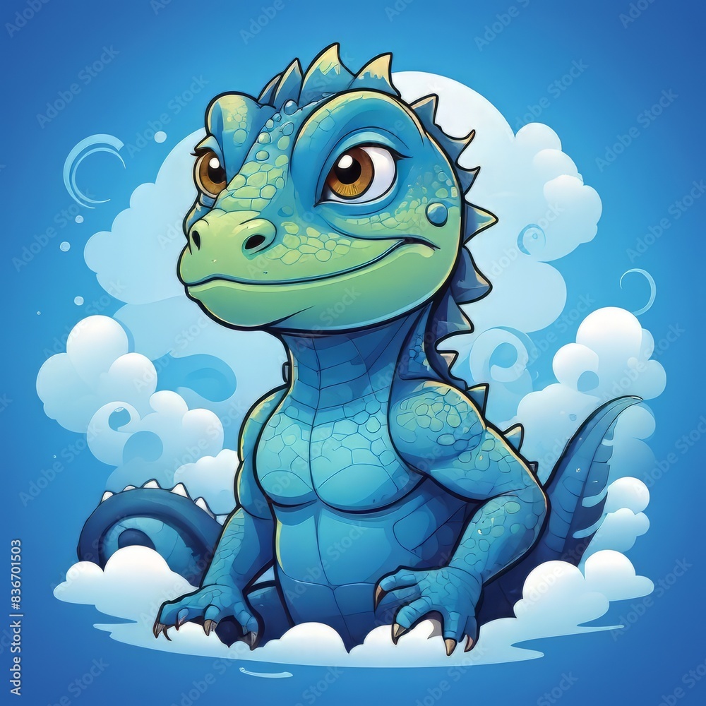 an illustration of a lizard mascot an illustration of a lizard mascot