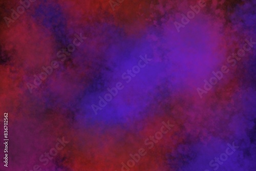 Vivid ink textured blue, pink and purple watercolor 