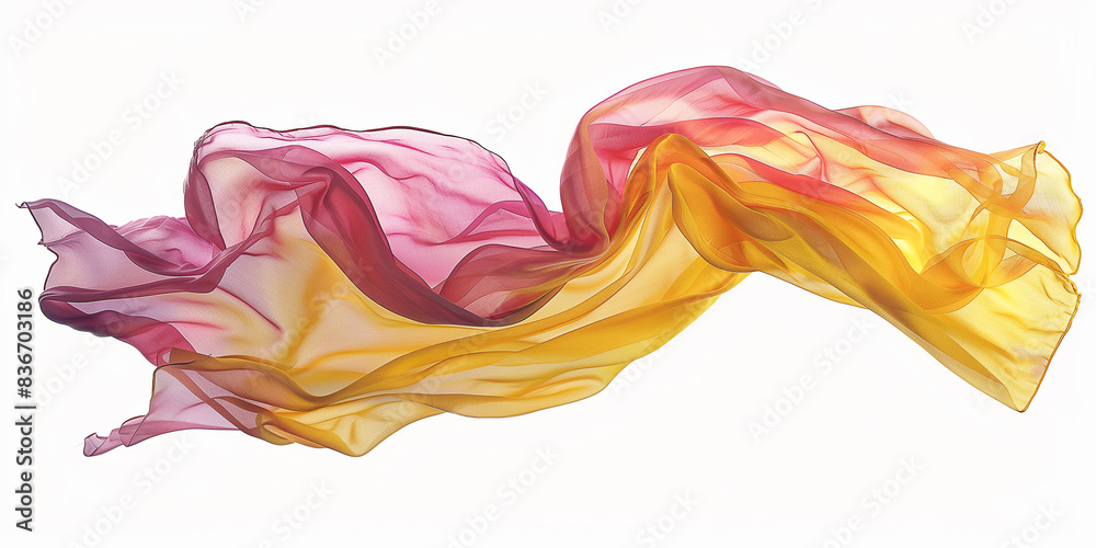 Pink gelb farbener Seidenschal auf weissen Hintergrund, geiegnet für Fotobearbeitung Hochzeiten Feiern Pink gelb farbener Seidenschal auf weissen Hintergrund, geiegnet für Fotobearbeitung Hochzeiten Feiern