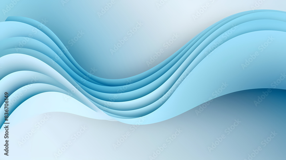 Background with light blue gradient color paper cut vector image Background with light blue gradient color paper cut vector image