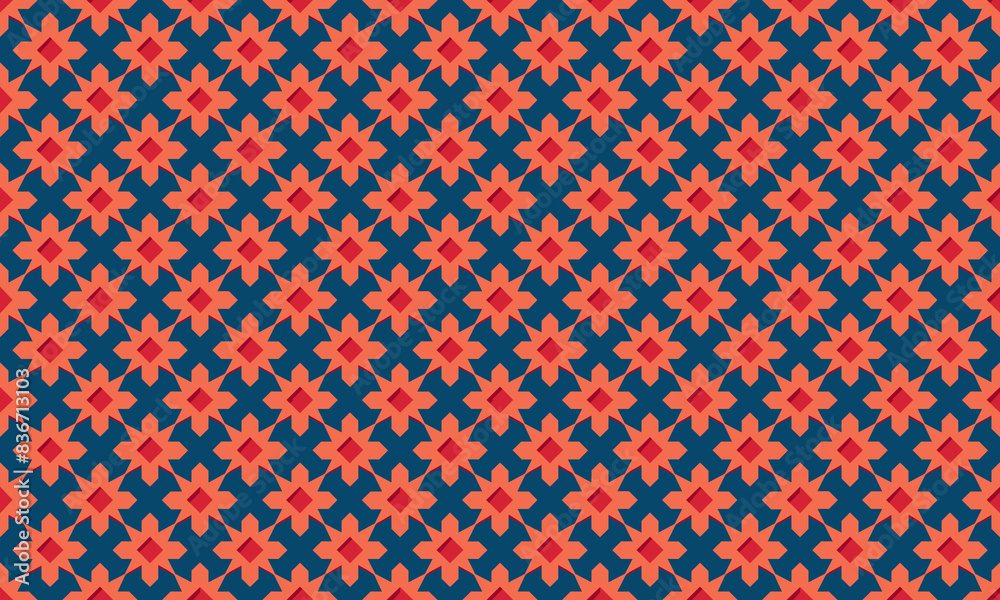 Paper Cutout Design Geometric Shapes Seamless Pattern for Wallpaper Background Paper Cutout Design Geometric Shapes Seamless Pattern for Wallpaper Background