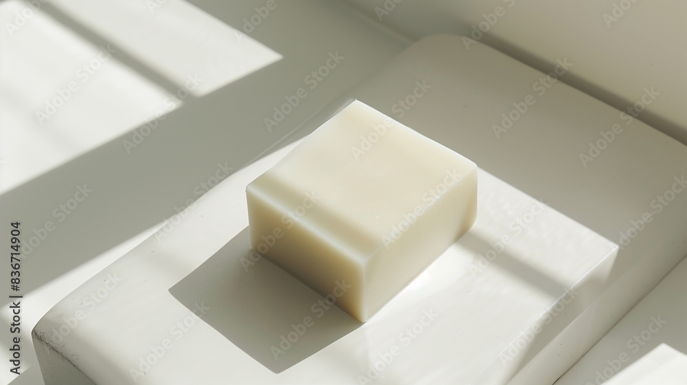 Sleek Minimalist Soap Bar with Geometric Shape Sleek Minimalist Soap Bar with Geometric Shape