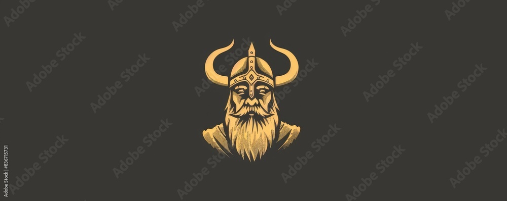 drawing of a Viking helmet icon on a distressed background. drawing of a Viking helmet icon on a distressed background.