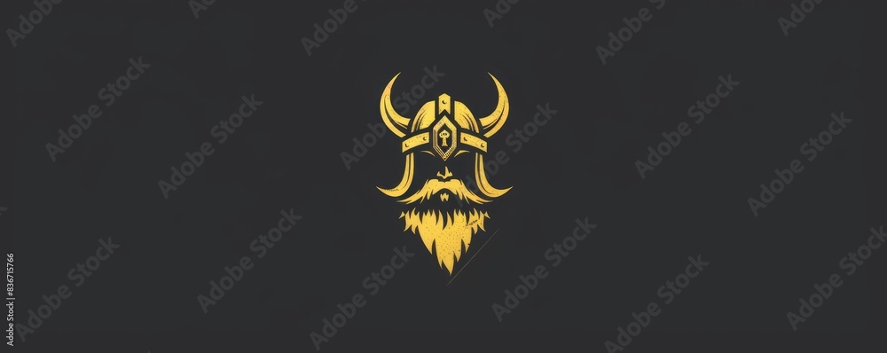 drawing of a Viking helmet icon on a distressed background. drawing of a Viking helmet icon on a distressed background.