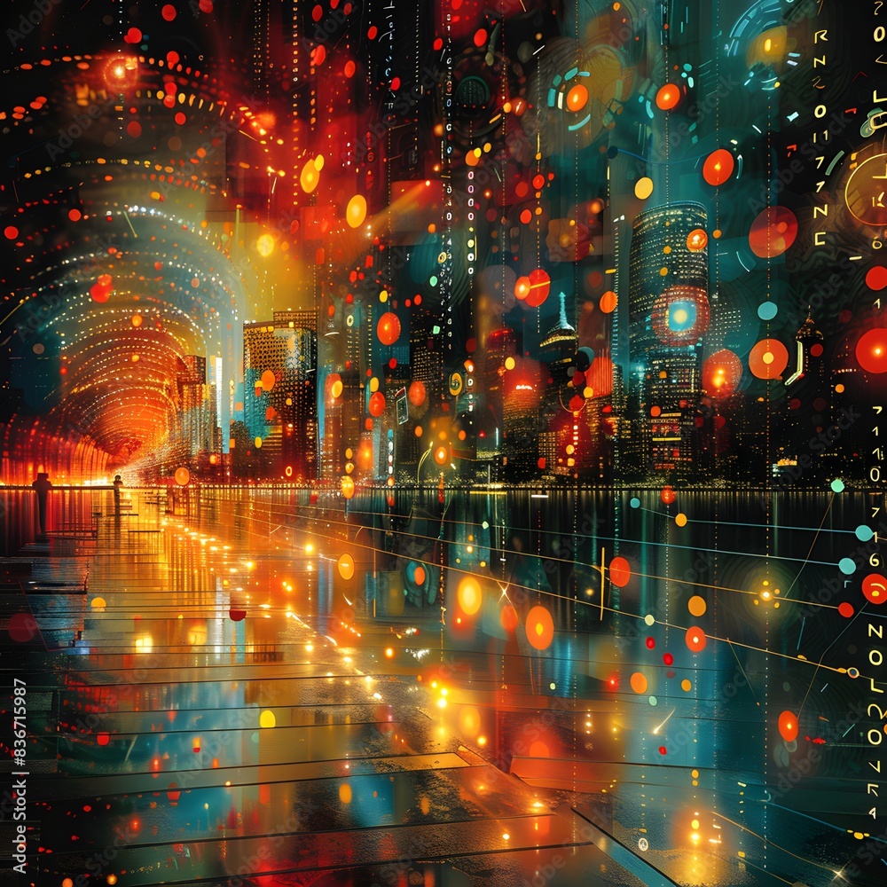 Fototapeta premium Unveiling Insights: Big Data Database Analysis for Strategic Decision-Making
