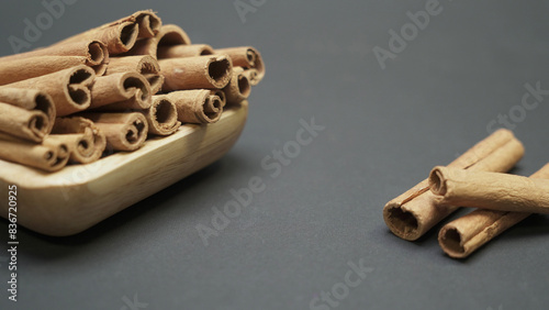 Cinnamon sticks photo