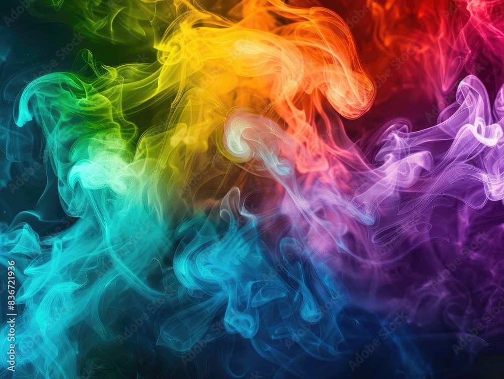 Rainbow Smoke Wisps of smoke or clouds of color in rainbow shades Rainbow Smoke Wisps of smoke or clouds of color in rainbow shades