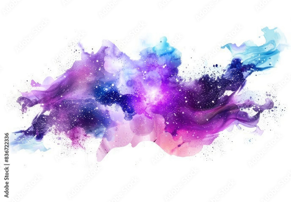 Abstract Watercolor Galaxy Background Abstract Watercolor Galaxy Background
