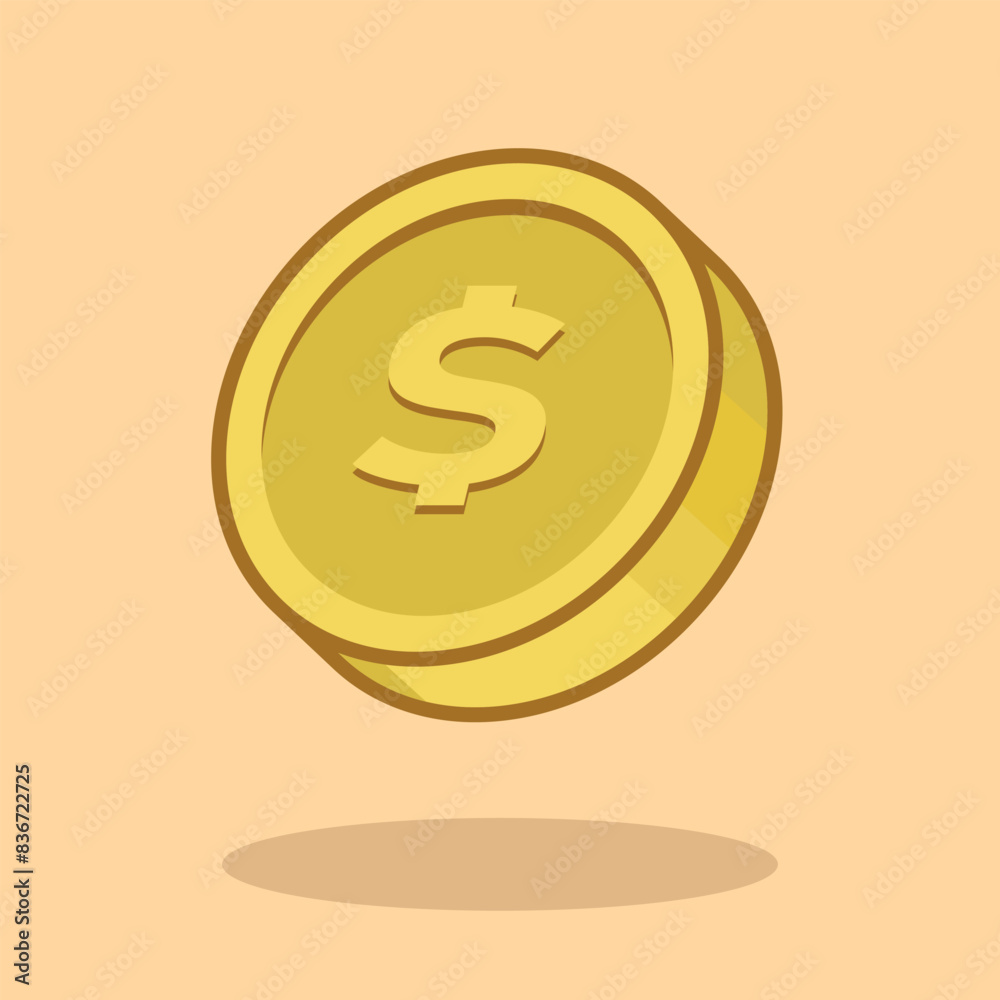 Cartoon Vector illustration Coin. Vector Coin. Gold coin vector illustration
and icon for print and digital design Cartoon Vector illustration Coin. Vector Coin. Gold coin vector illustration
and icon for print and digital design