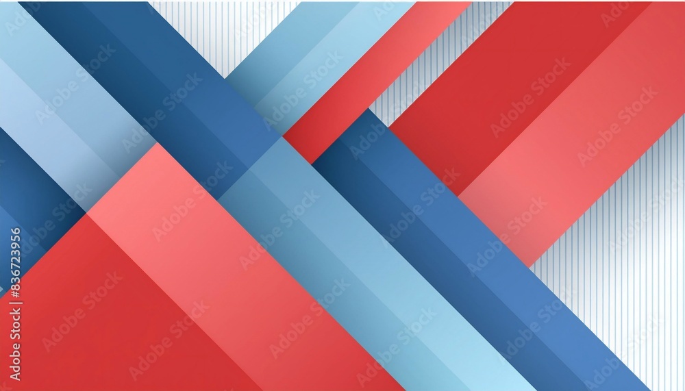 blue red white background with paper fold texture, geometric shapes blue red white background with paper fold texture, geometric shapes