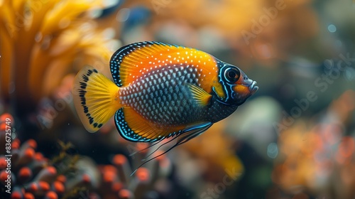 Colorful ornamental fish photo