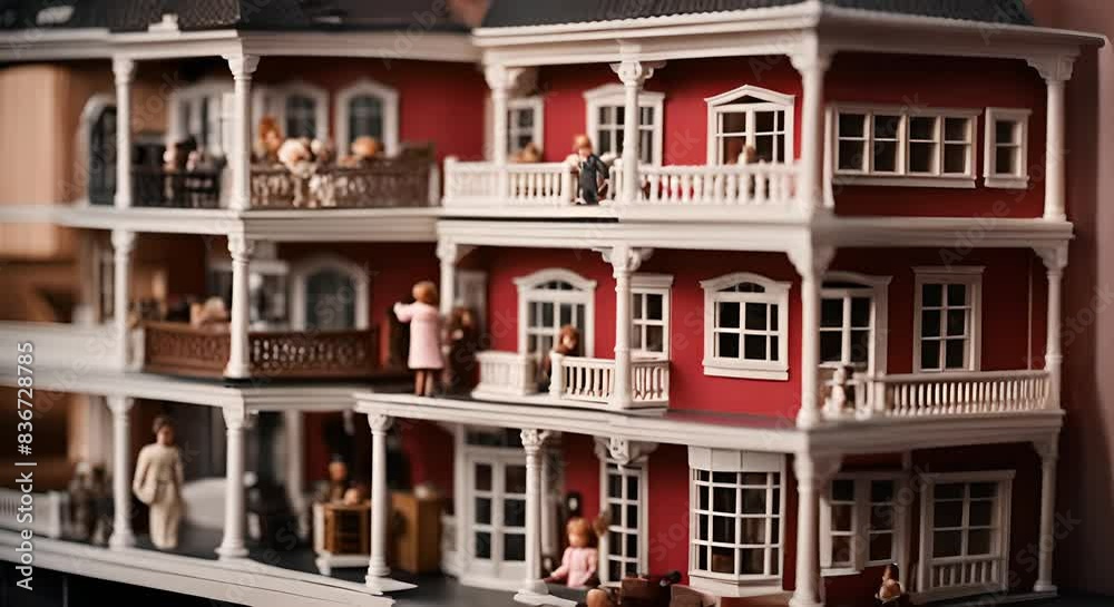 Doll's House. Doll play at home. Doll's House. Doll play at home.