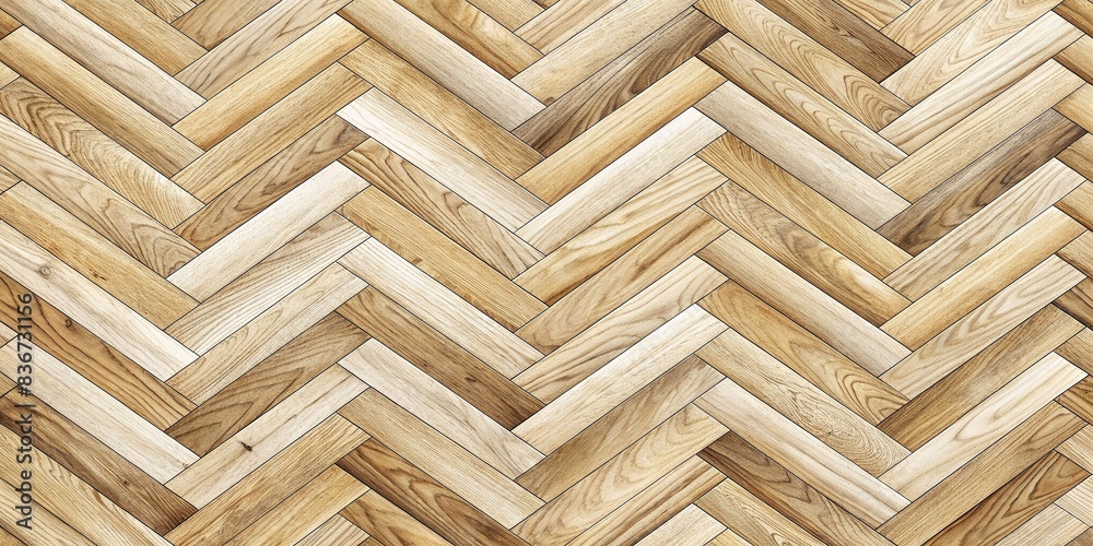 White oak herringbone parquet wooden floor background, hardwood ...