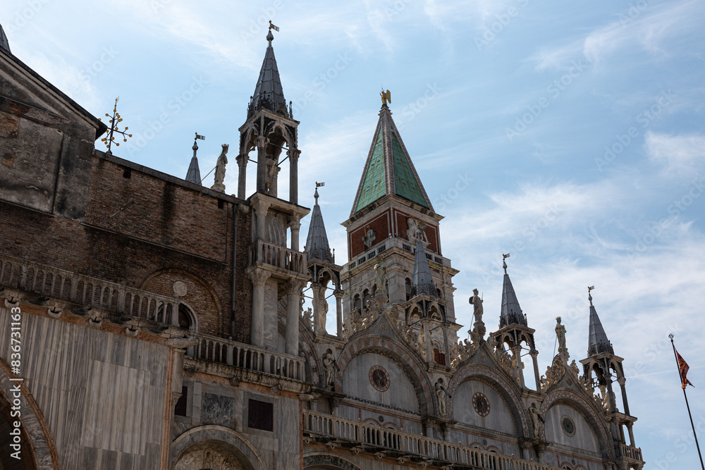 Details from exterior of San Marco basilica in Venice Details from exterior of San Marco basilica in Venice