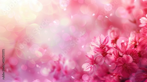 Floral flower spring abstract background of cherry blossom flower in spring season in Japan © Achmad Khoeron