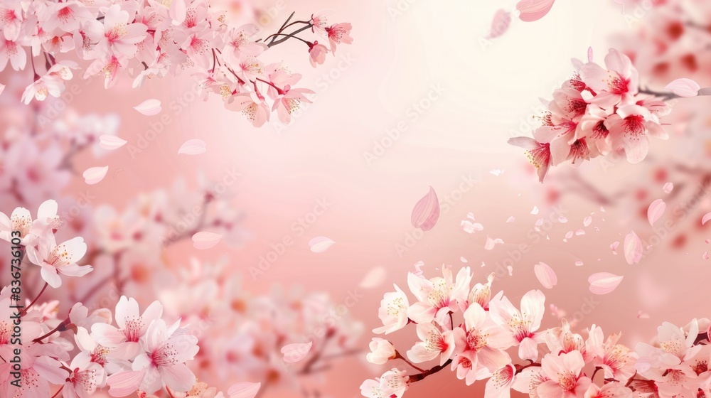 Floral flower spring abstract background of cherry blossom flower in spring season in Japan Floral flower spring abstract background of cherry blossom flower in spring season in Japan