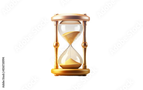 hourglass isolated on white