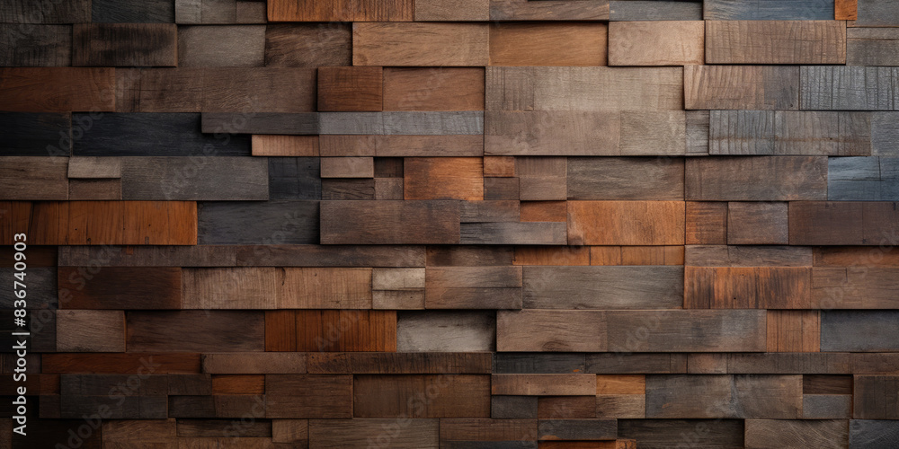 Wood background. Modern wooden facing background. Dark wooden banner. Rustic three-dimensional wood texture Wood background. Modern wooden facing background. Dark wooden banner. Rustic three-dimensional wood texture