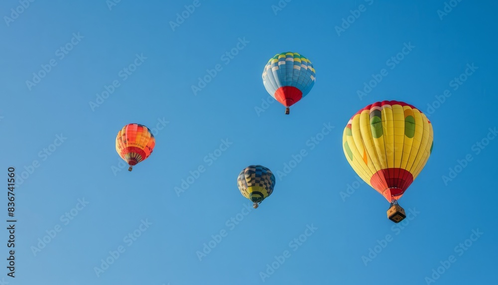Naklejka premium Up, Up, and Away: The Spectacular Balloon Festival over Pereslavl Zalesskiy