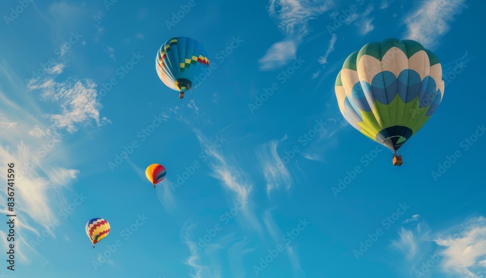 Obraz premium Up, Up, and Away: A Vibrant Balloon Fiesta in Pereslavl-Zalesskiy