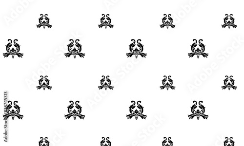 damask black paper scrapbooking pattern vintage background