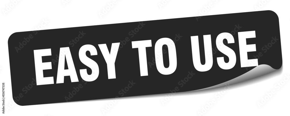 easy to use sticker. easy to use label easy to use sticker. easy to use label