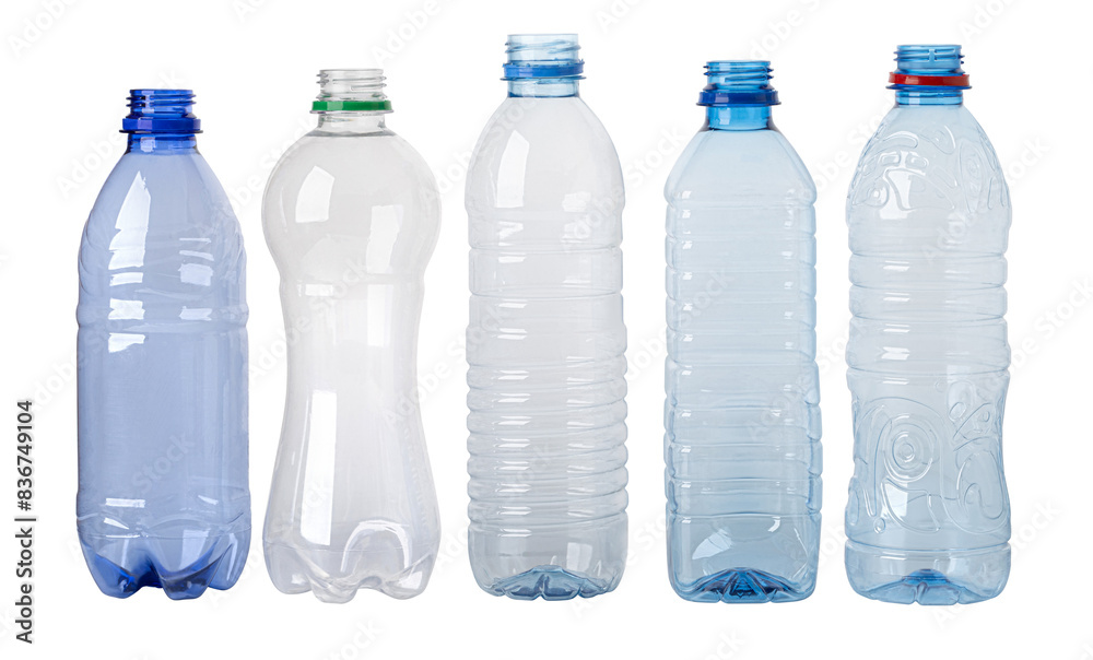 Naklejka premium Used plastic bottles