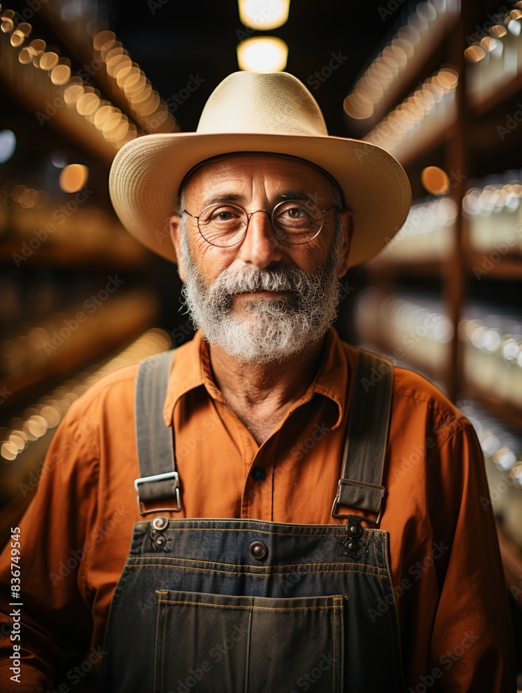portrait of a cowboy with hat portrait of a cowboy with hat