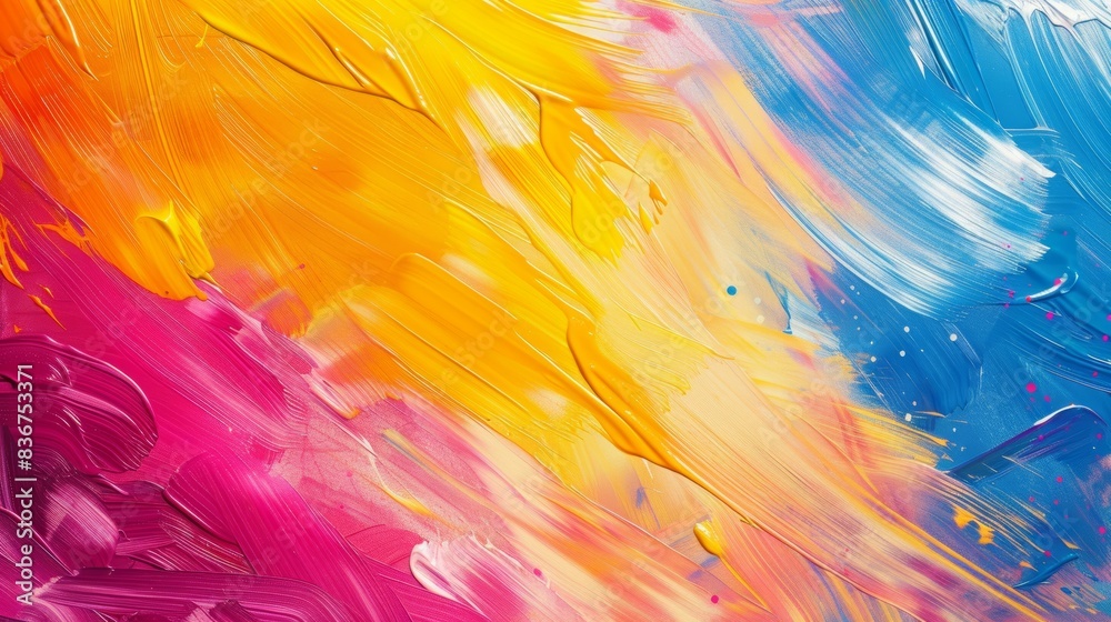 Vivid abstract background created with colorful brushstrokes Vivid abstract background created with colorful brushstrokes