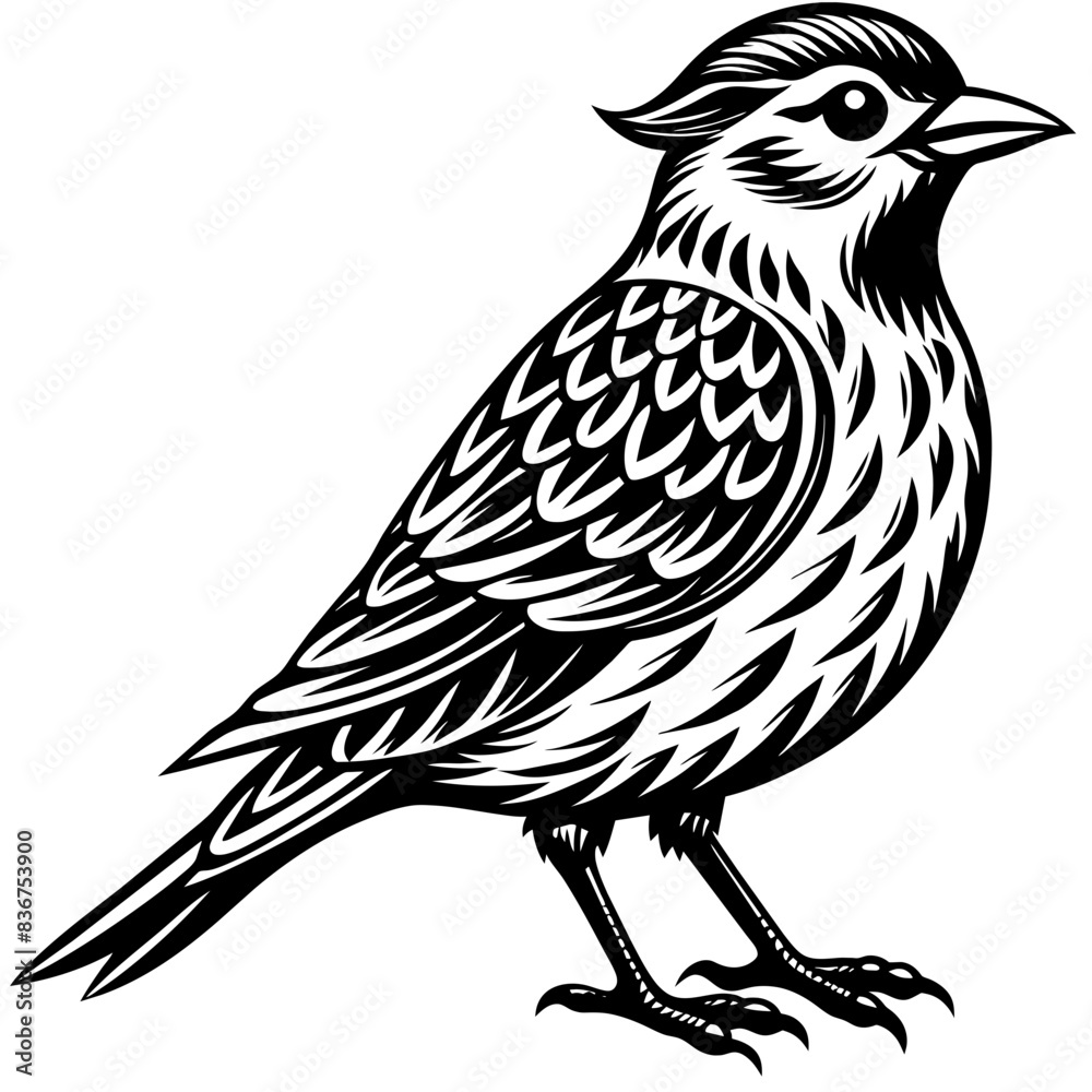 Fototapeta premium sketch of a bird