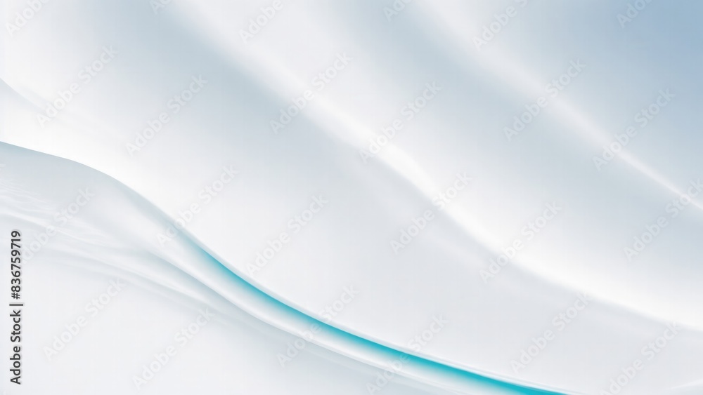 Fototapeta premium Soft and liquid White waves background