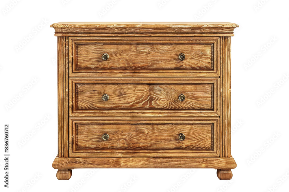 Wooden Chest of Drawers with Three Drawers