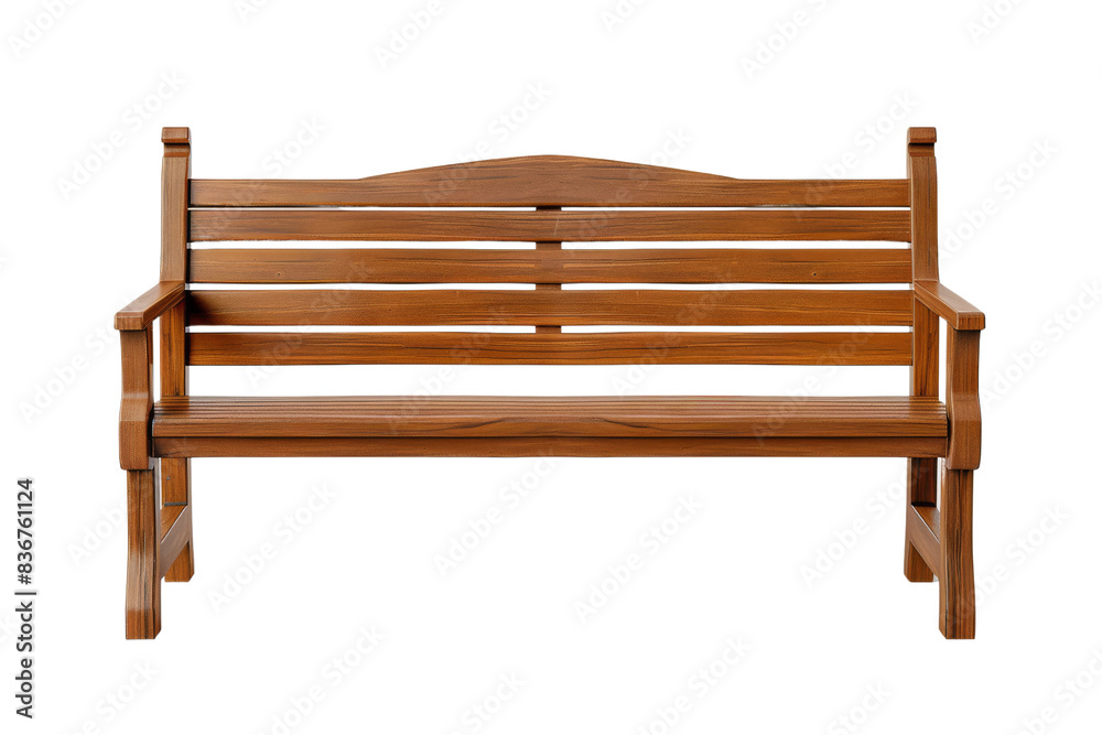 Wooden Bench Isolated on Black Background Wooden Bench Isolated on Black Background
