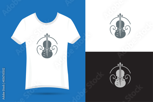 Musical t-shirt design modern  