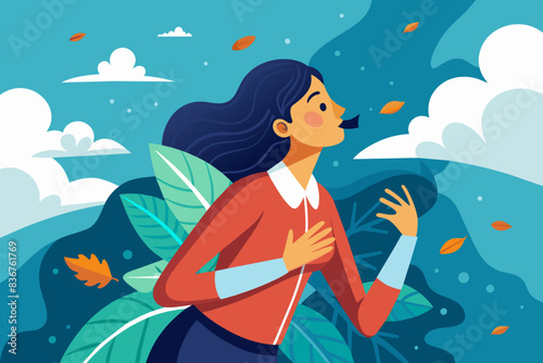 a man is blowing water out of a bottle, person taking a deep breath in fresh air, emphasizing the importancehealthy lungs