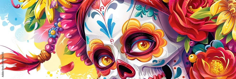 Calavera sugar skull for day of the dead Calavera sugar skull for day of the dead