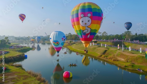 Up, Up and Away: The Magical Singha Park Chiang Rai International Balloon Fiesta 2017 in Thailand photo