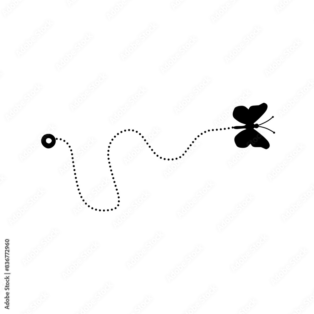 butterfly flight route