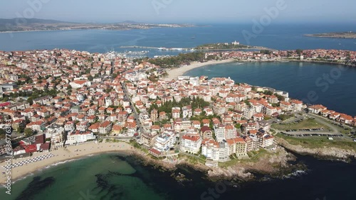Wallpaper Mural Aerial view of town of Sozopol and Harmanite Beach, Burgas Region, Bulgaria Torontodigital.ca
