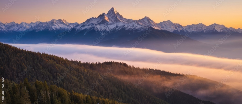 mountain landscape. view of a mountain mountain landscape. view of a mountain