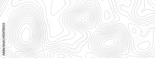 Vector geographic contour map. Topography map background. Black and white wave Seamless line. Topography relief. White wave paper curved reliefs abstract. Topographic map patterns,topography line map.