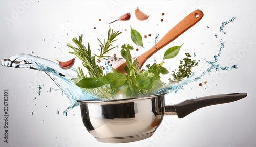 vegetables in a pan