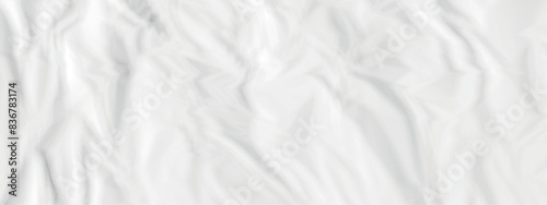 White crumpled paper texture. White wrinkled paper texture. White paper texture. White crumpled and top view textures can be used for background of text or any contents.